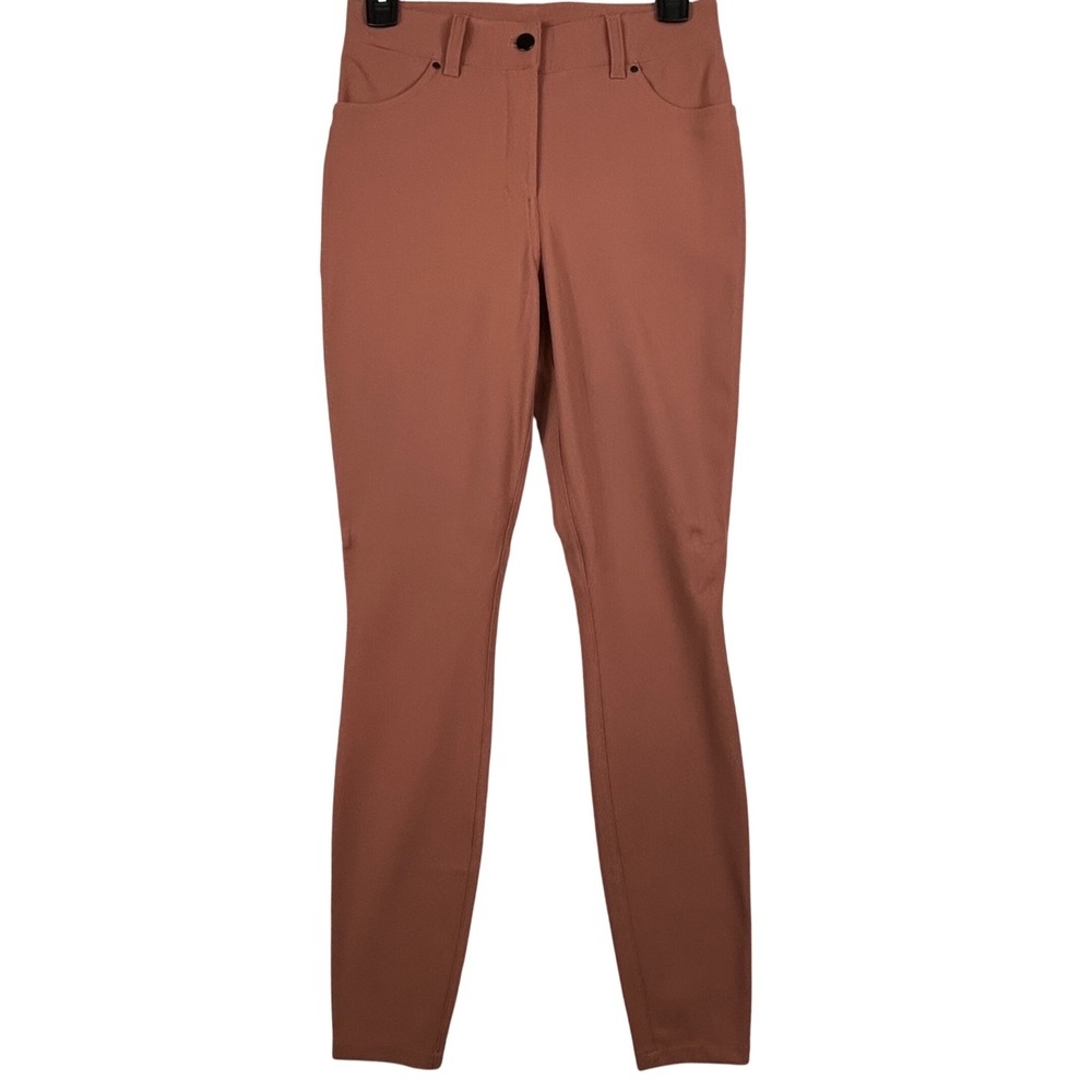 Lululemon City Sleek 5 Pocket‎ 7/8 Pant Terracotta Orange LW5EJ8S Womens Size 27